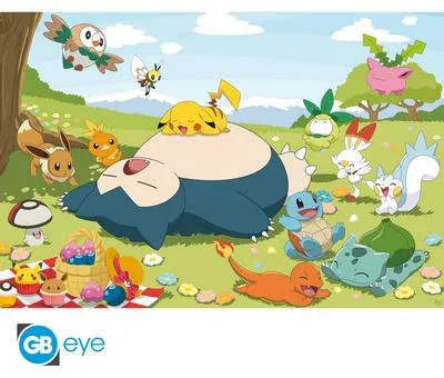 Obrázek produktu pro POKEMON - Poster Maxi 91.5x61MIX - Picnic Day