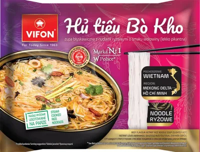 Zdjęcie produktu dla Zupa błyskawiczna Hu Tieu Bo Kho Vifon 65 g