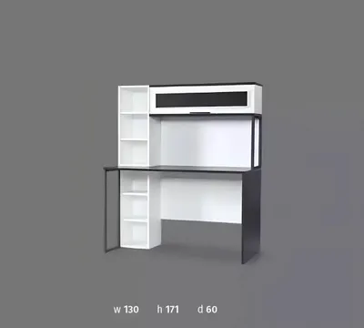 Obrázek produktu pro Sekretářský stůl Stůl 130x60x171 Stoly Stoly Nábytek Dřevo Počítačový stůl