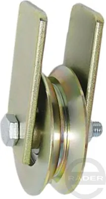 Produktbild von Metallrolle Ø 79 mm für Tore für Winkel mit Befestigung (RJKM-79-22)