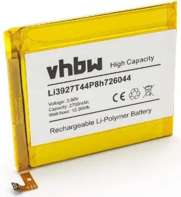 Produktbild von vhbw Akku Ersatz für ZTE Li3927T44P8h726044 für Handy Smartphone Telefon (2700 mAh, 3,85 V, Li-Polymer)