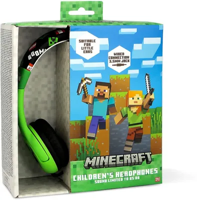 Produktbild von OTL Technologies Minecraft Grüne Kopfhörer