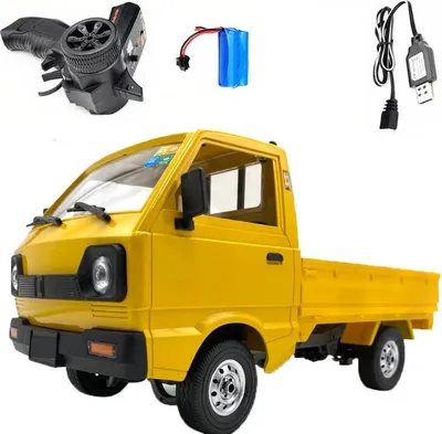 Obrázok produktu pre WPL D12 1/10 2,4G 2WD Truck Crawler Off Road RC auto Modely Toy Yellow 1 batéria