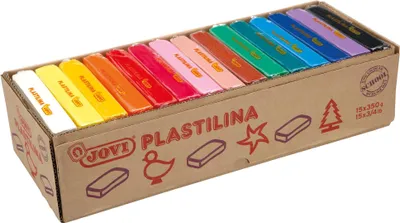 Image de Jovi Plastilina Pâte à modeler pour enfants 15 Couleurs 15 x 350 g