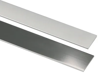 Obrázok produktu pre Profil na obklad, plochý, 15 x 2 mm – lesklý – tyč 2 m
