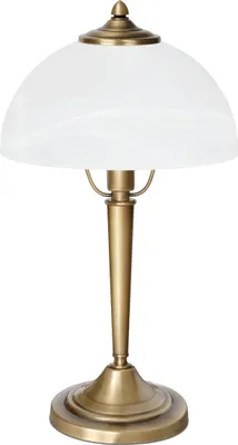 Produktbild von Messing Nachttischlampe exklusive Schlafzimmerbeleuchtung größere Abmessungen Anspruchsvolle Goldpatina H44cm Ø25cm E14 handgefertigt