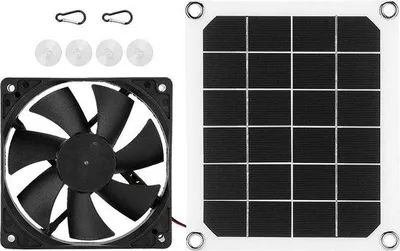 Obrázok produktu pre Solárne čerpadlo s nízkym príkonom pre kurníky, stany, domáce zvieratá, karavany – 6 V, 10 W, vodotesné, prenosné.