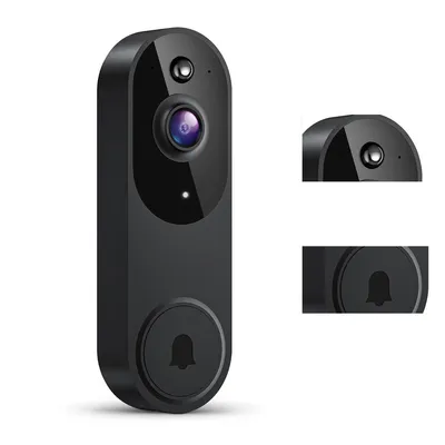 Produktbild von Video Türklingel, Kabellose Video-Türklingelkamera, intelligente KI-Personenerkennung, Echtzeitbenachrichtigung, Nachtsicht, Zwei-Wege-Audio