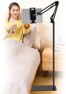Produktbild von Famanu Tablet-Ständer verstellbar 360 Grad drehbar aus Metall für Tablet und Smartphone