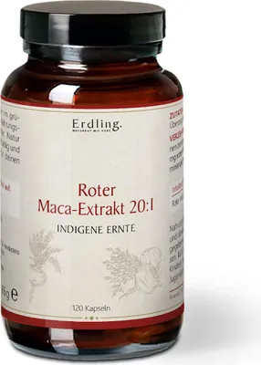 Produktbild von Rotes Maca-Extrakt 20:1 - 120 Kapseln