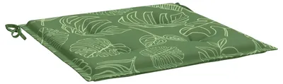 Immagine prodotto di vidaXL Cuscini per sedie 4 pezzi Verde e bianco 50 x 50 x 4 cm Tessuto Oxford