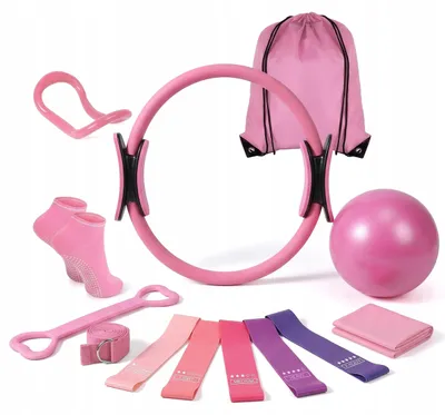 Produktbild von Fitness-Set 13-teilig für Yoga & Pilates mit Widerstandsbändern
