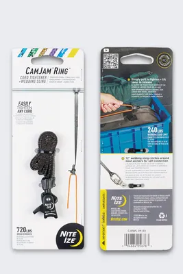 Image de Pince de serrage NiteIze CamJam Ring 12, de couleur noire