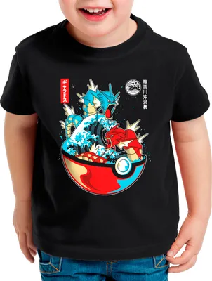 Produktbild von BaumwolleCloud Gyarados Wave Kinder T-Shirt monster game online