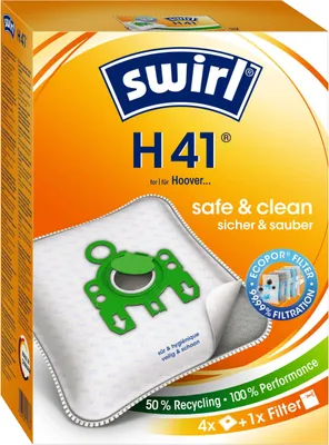 Produktbild von Swirl H 41 AirSpace, Hoover TGP 1410 GreenRay, TSE... Serie - Silent Energie, 4 Stück(e), 1 Stück(e)
