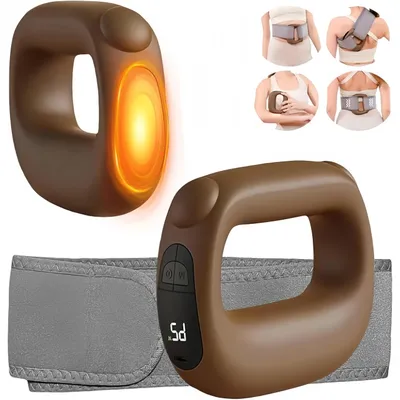Produktbild von Massagering mit Wärmefunktion, Muskel-Massagepistole, für Sport Erholung & Fitness, mit 5 Stufen, äußerst leise, Tiefenfaser-Percussion, Faszien Gerät