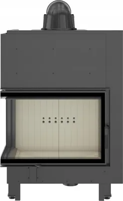 Produktbild von Kamineinsatz aus Stahl KRATKI MBA links 17 kW Ø 200 mit Türfeder