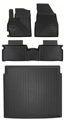 Zdjęcie produktu dla Dywaniki gumowe do Omoda 5 2022- (SUV/crossover, dolny poziom podłogi) – czarne, dopasowane – Wielganizator