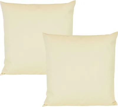 Produktbild von JACK 2er Set 50x50cm Outdoor Kissenhülle Kissenbezug Wasserfest Sitzkissen Lounge Kissen Garten Stuhl Lotus Effekt, Farbe:Beige