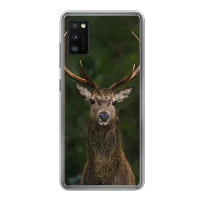 Produktbild von MuchoWow® Handyhülle Schutzhülle Hülle für Samsung Galaxy A41 Hirsch - Geweih - Natur Silikon Softcase Handy Hülle - Mobiltelefon