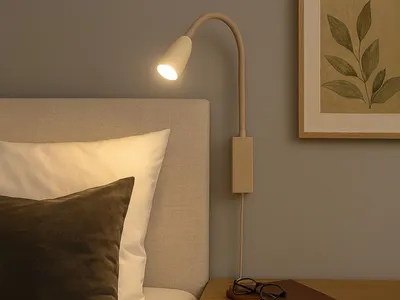 Produktbild von FISCHER & HONSEL Wandspot flex STEN H 61 cm beige Spot Strahler