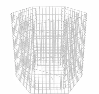 Obrázek produktu pro vidaXL Šestihranný gabionový zvýšený záhon 100 × 90 × 100 cm
