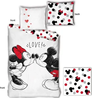 Produktbild von Disney Minnie Mouse Bettbezug Love - Baumwolle