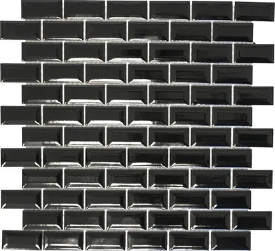 Produktbild von Keramikmosaik CBB 108 schwarz 30x30 cm