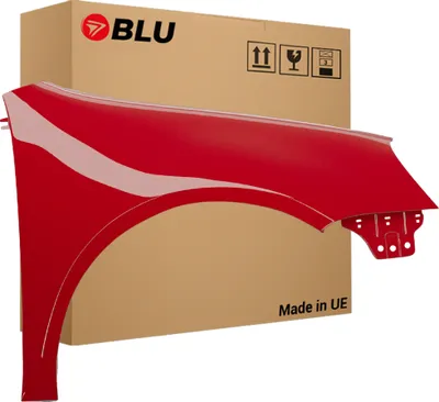 Immagine prodotto di BLU Parafango compatibile con VW Volkswagen Golf V 5 Hatchback LY3D Destra Rot TornadoRot | 2003-2009 | Anteriore | Verniciato | Pronto per il montaggio | Acciaio