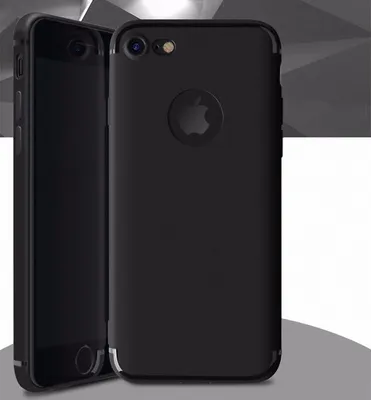 Produktbild von Apple iPhone 7 Plus Handyhülle Bumper Case Schwarz Silikon Hülle