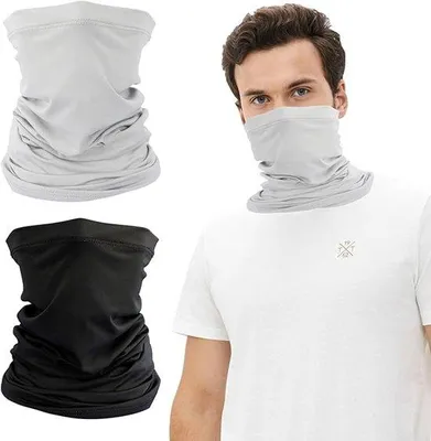 Produktbild von 4-teilig Set atmungsaktive Motorrad- und Laufschutzmasker, elastische, waschbare, winddichte und atmungsaktive Nackenabdeckung