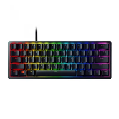 Obrázok produktu pre Razer Huntsman Mini, Mini, Kábel, USB, Optický spínač klávesov, QWERTY, Biela