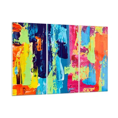 Produktbild von Bilder auf glas - Abstraktion Design Grafik - 105x70cm - Glasbilder - Wandbilder - Kunstdruck - zum Aufhängen bereit - Wanddekoration aus Glas - Glas Bilder - Wandbild auf Glas - GCE105x70-3131