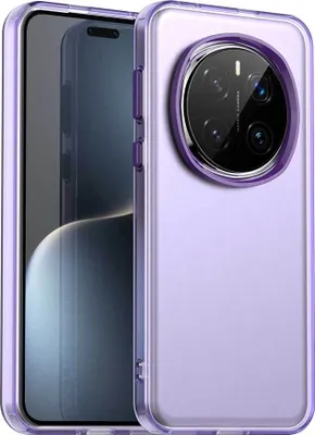 Produktbild von Handyhülle für Honor Magic 7 Pro Schlank Durchscheinend Matt Stoßfest Schutzhülle Lila
