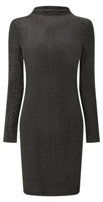 Produktbild von Pieces - Bodycon Kleid für Damen, Hoher Kragen, Jerseyware GT21986 (34 DE) (Schwarz)