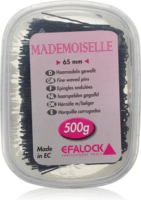 Produktbild von Efalock Mademoiselle Haarnadeln 65 mm schwarz 500 g