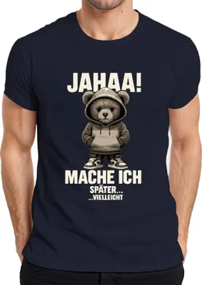 Produktbild von Nett kann ich auch bringt aber nix sarkastischer Spruch Lustig Herren T-Shirt, Navy, XL