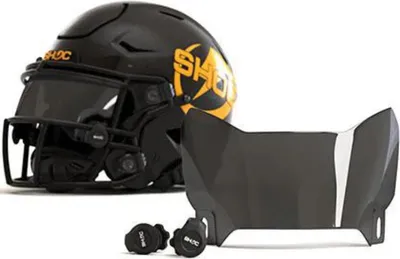 Produktbild von SHOC Zero-G Plus Football Visor SHOC Zero-G Plus Football Visor Der SHOC Zero-G Plus Football Visor wurde für alle aktuellen Footballhelme auf dem Markt entwickelt, außer für den Riddell Axiom. Es ist aus ultraleichtem, hochwertigem Polycarbonat gefertigt und bietet maximale Bruchfestigkeit und hervorragenden UV-Schutz, was es zu einem der sichersten und haltbarsten Visiere auf dem Markt macht.    Hauptmerkmale:            Unerreichte Haltbarkeit: Ultraleichte Polycarbonatkonstruktion mit der höchsten Bruch