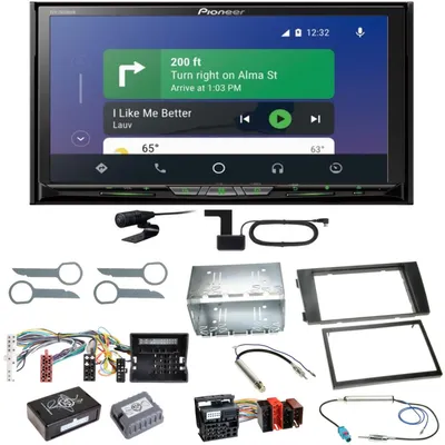 Produktbild von Pioneer AVH-Z9200DAB Android Auto Carplay Einbauset für Audi A6 4B Facelift