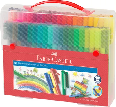 Produktbild von Faber-Castell 155579, 80 Stück(e), Mehrfarbig, Rot, Box