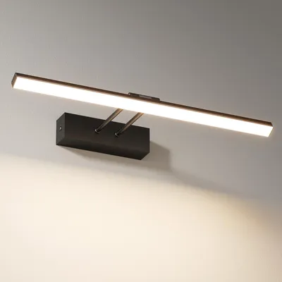 Produktbild von EMKE LED Spiegellampen Spiegelleuchte IP44 für Bad LED-Wandleuchte 40cm, 200° drehbar Schrankleuchte Schwarz 4200K