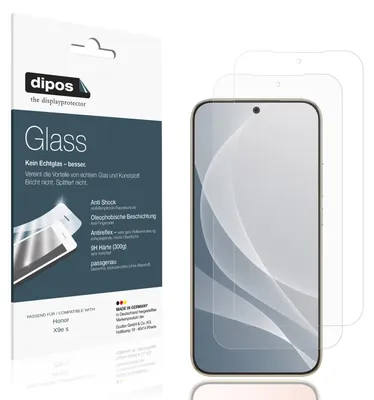 Produktbild von 2x Schutzfolie für Honor X9e s matt - Anti-Shock 9H Folie dipos Glass Kunststoffglas