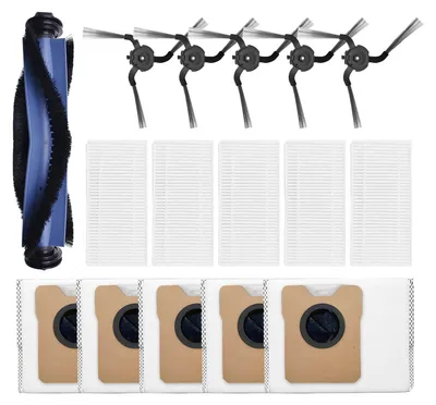 Produktbild von VERCO Ersatzteile für Eufy C10 Zubehör Ersatz Bürsten Set HEPA Filter Staub Beutel Wisch Mopp Seitenbürste