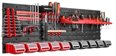 Image de Table d'outils pour l'atelier - 115 x 39 cm - 10 compartiments à outils