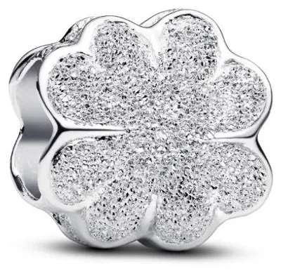 Produktbild von Pandora Mini-Charm Kleeblatt Strukturiert Sterling-Silber 794047C00