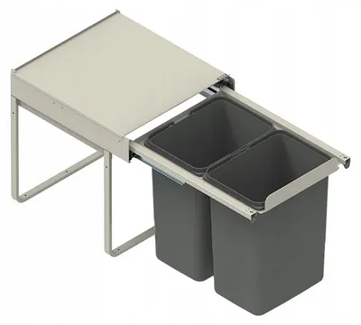 Obrázek produktu pro Rejs JC607N Odpadkový koš do skříňky 45cm 2x15L