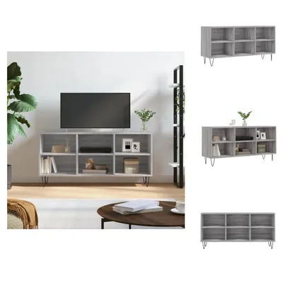 Produktbild von vidaXL TV-Schrank Grau Sonoma 103,5x30x50 cm Holzwerkstoff -  TV-Möbel