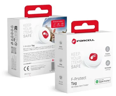 Image de FORCELL F-PROTECT F-TAG F01 Détermination de l'emplacement Find My white