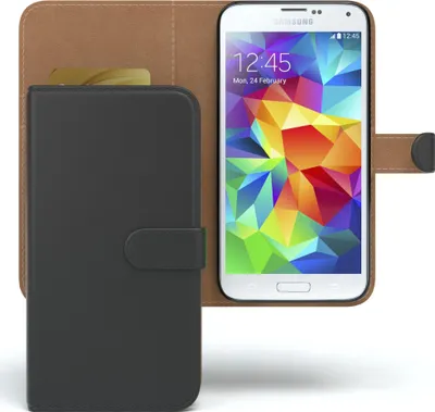 Immagine prodotto di EAZY CASE Custodia business per Samsung Galaxy S5 pieghevole, custodia per cellulare in  di prima qualità con portacarte