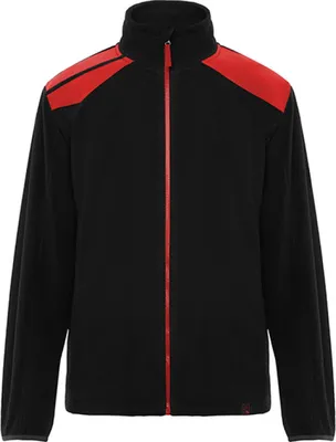 Produktbild von Roly Workwear CQ8412 | Fleece Jacket Terrano S bis 3XL - Farbe: Black 02/Red 60 - Größe: 3XL
